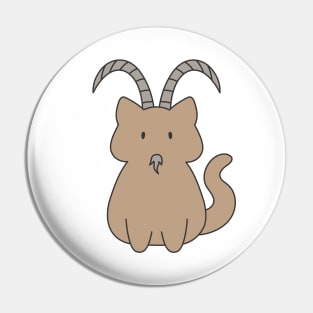 Capricorn Cat Zodiac Sign Pin