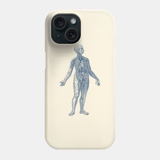 Venous System Diagram - Vintage Anatomy Phone Case