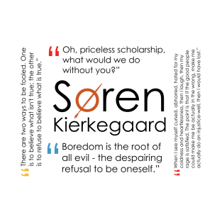 Soren Kierkegaard Quote Collage T-Shirt