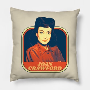 joan crawford vintage retro Pillow