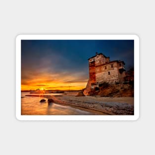 Ouranoupolis sunset - Chalkidiki, Greece. Magnet