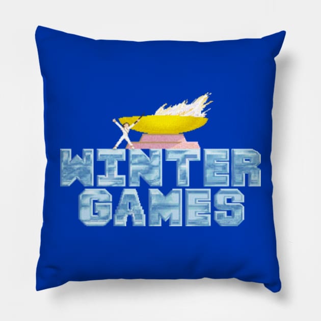 Winter Games Pillow by iloveamiga