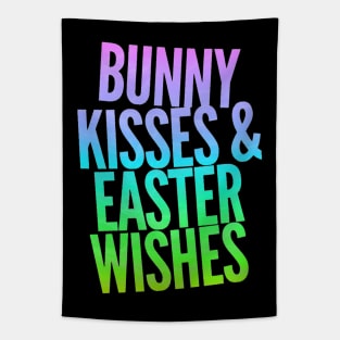 Bunny Kisses and Easter Wishes Neon Tapestry