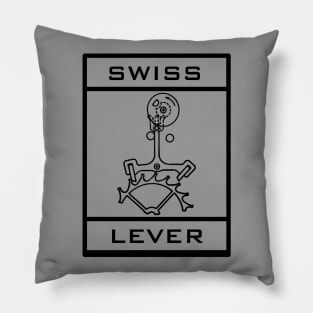 White Swiss Lever Mechanism Pillow