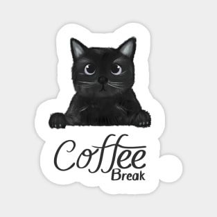 cat tama cute black cat love Magnet