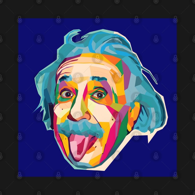 Albert Einstein wpap pop art by Art engineer