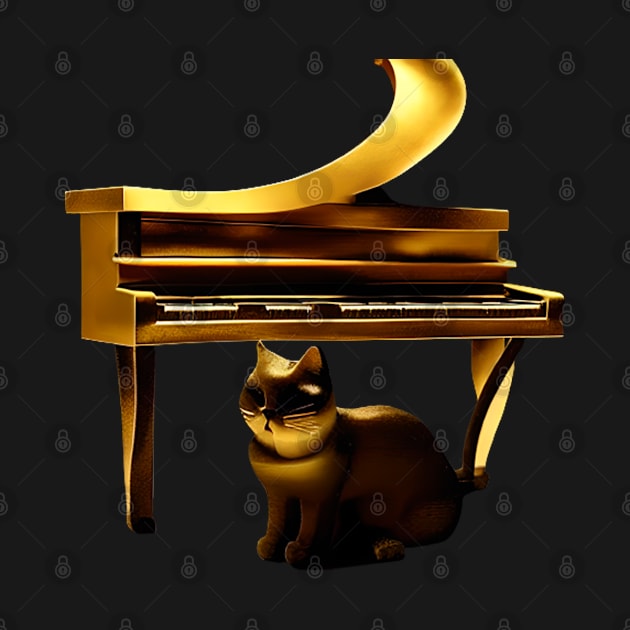 Cats And Pianos by Musical Art By Andrew