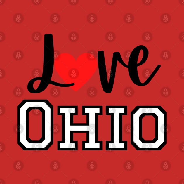 Love Ohio White by Official Friends Fanatic