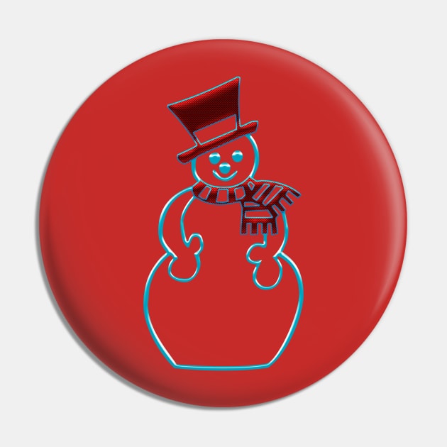 Elegant snowman Pin by YamyMorrell