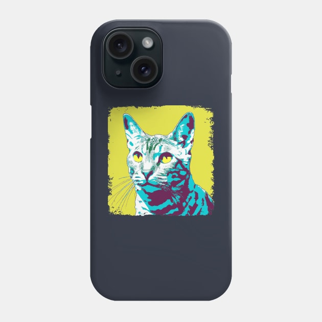 Egyptian mau Pop Art - Cat Lover Gift Phone Case by PawPopArt