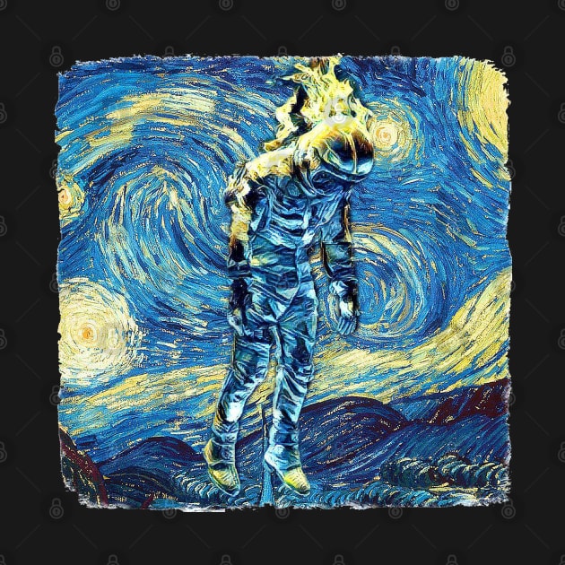 Space Warrior Van Gogh Style by todos