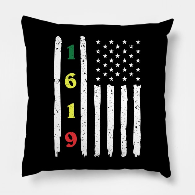 1619 Tshirt - African American Our Ancestors Pillow by luisharun