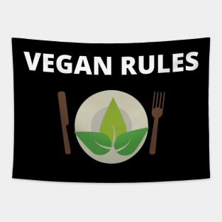 Vegan Rules Tapestry