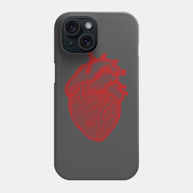 Illuminating Heart x Red Phone Case by P7 illustrations 