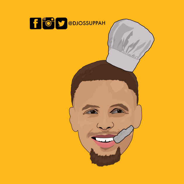 "Pop 'o shot" head vector of Steph Curry by Djossuppahart