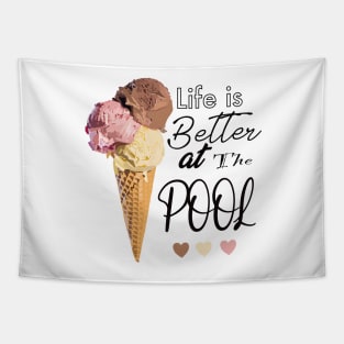 Life is Better at the Pool Tapestry