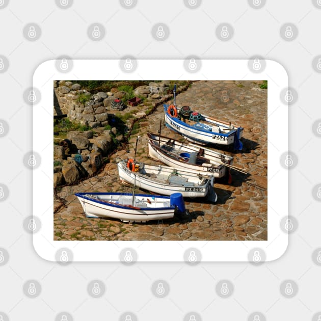 Penberth Cove, Cornwall Magnet by Chris Petty