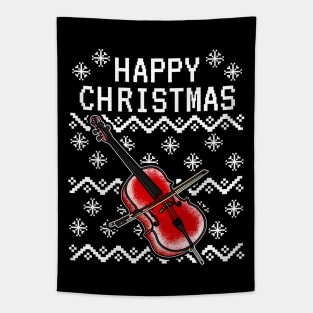 Cello Ugly Christmas Cellist Musician Tapestry