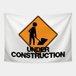 Under Construction Self Improvement Tapestry