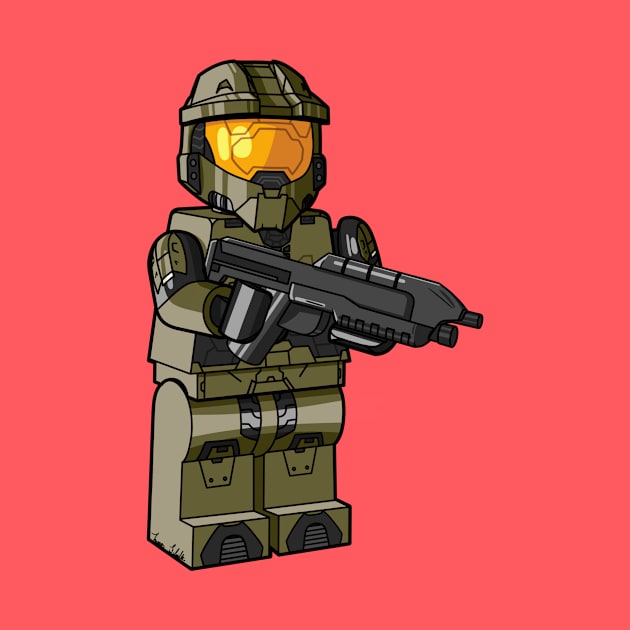 LEGO Master Chief (Halo 3) by schultzstudio