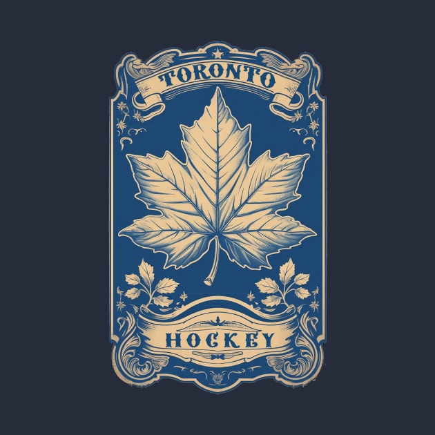 Vintage Toronto Maple Leafs Hockey by DavidLoblaw