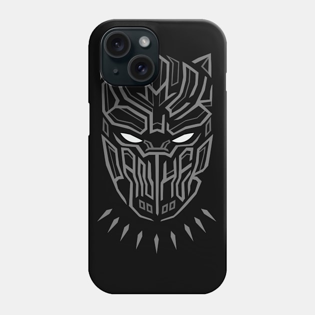 BLACK PANTHER Phone Case by M4T 