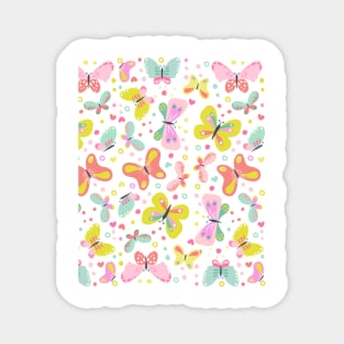 Butterfly Pattern - Bright Coloured Magnet