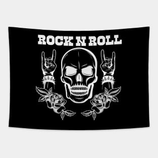 ROCK N ROLL - SKULL Tapestry