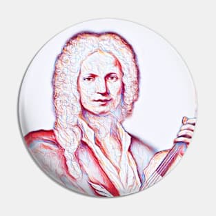 Antonio Vivaldi Portrait | Antonio Vivaldi Artwork | Line Art Pin