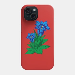 Gentian Mountain Flower Flower Phone Case