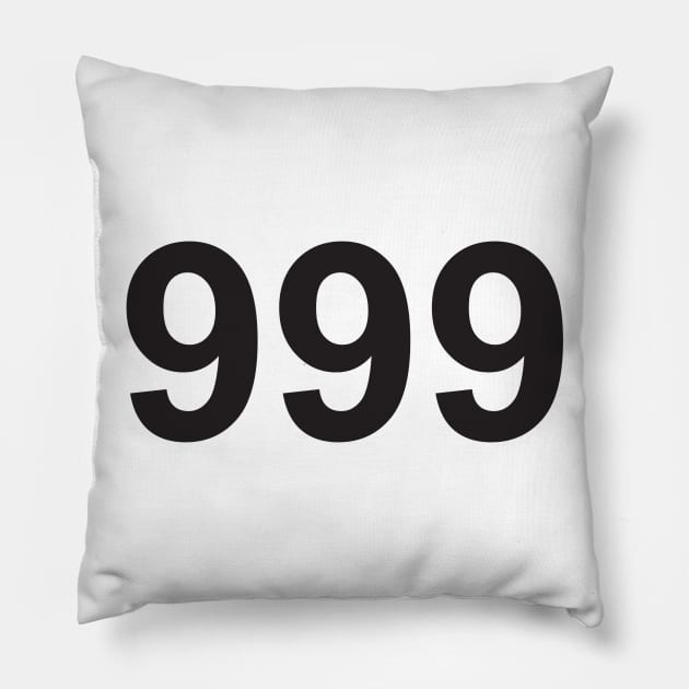 Angel number 999 Pillow by lawofattraction1111