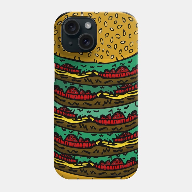 Burger Lover Phone Case by RockettGraph1cs