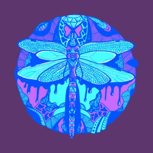 Blue Circle of the Dragonfly T-Shirt