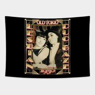 Lesbian fashion Tokio roaring twenties art deco - japanese Tapestry