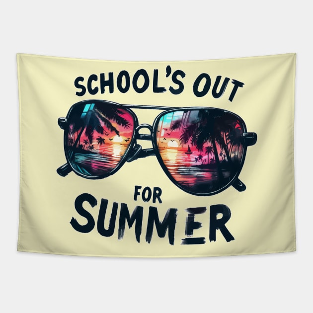 Schools Out For Summer Funny Happy Last Day OF School Tapestry by TomFrontierArt