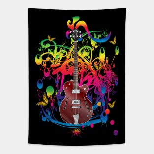 Bass Guitar Color splash Tapestry