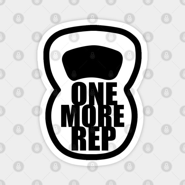 One More Rep - Kettlebell Magnet by theUnluckyGoat