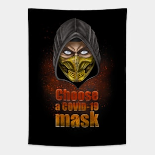 Choose a COVID-19 mask Tapestry