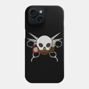 Barbers crew Jolly Roger pirate flag (no caption) Phone Case