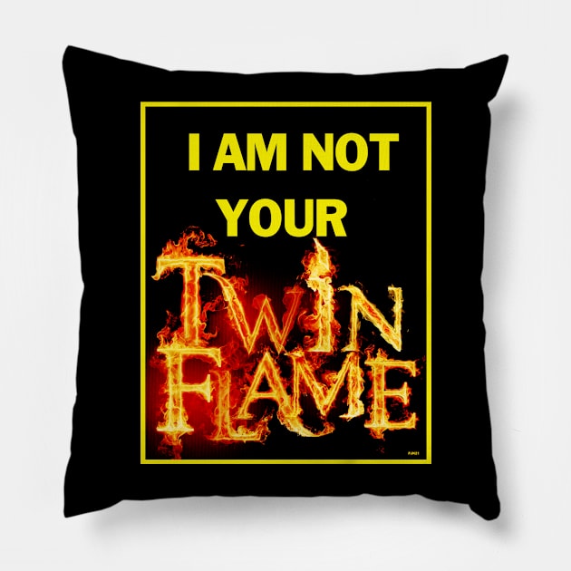 TWIN FLAME SEEKER SOULMATE ALERT Pillow by PETER J. KETCHUM ART SHOP