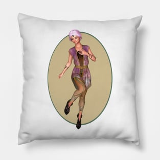 I am happy elf fairy faerie dancing Pillow