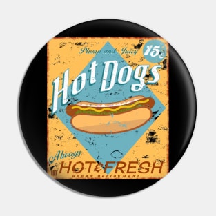 Vintage Hot dog Sign Pin