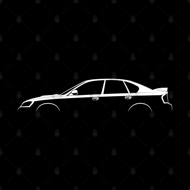 Subaru Legacy 2.5GT (BL) Silhouette by Car-Silhouettes