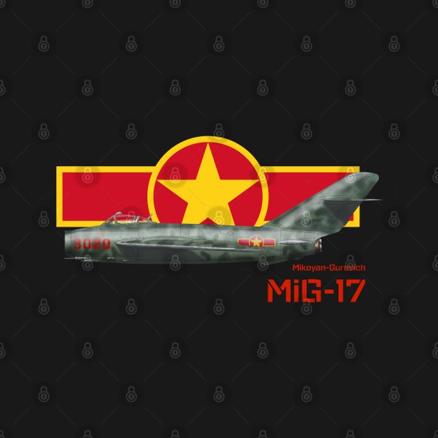 Mikoyan-Gurevich MiG-17 (North Vietnam) by BearCaveDesigns