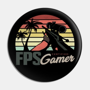 FPS Certified Gamer Sniper Pin