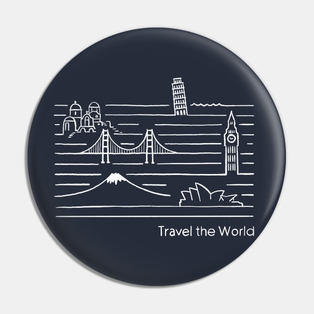 Travel the World Pin by Das Brooklyn