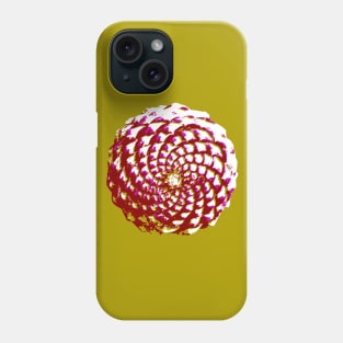 pine cone in olive green, purple and burgandy Phone Case