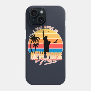 March was born in new york retro Phone Case