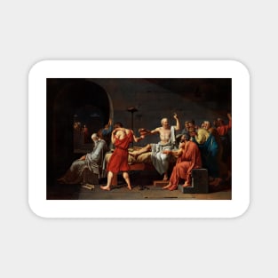 The Death of Socrates, 1787 artwork (C041/9950) Magnet