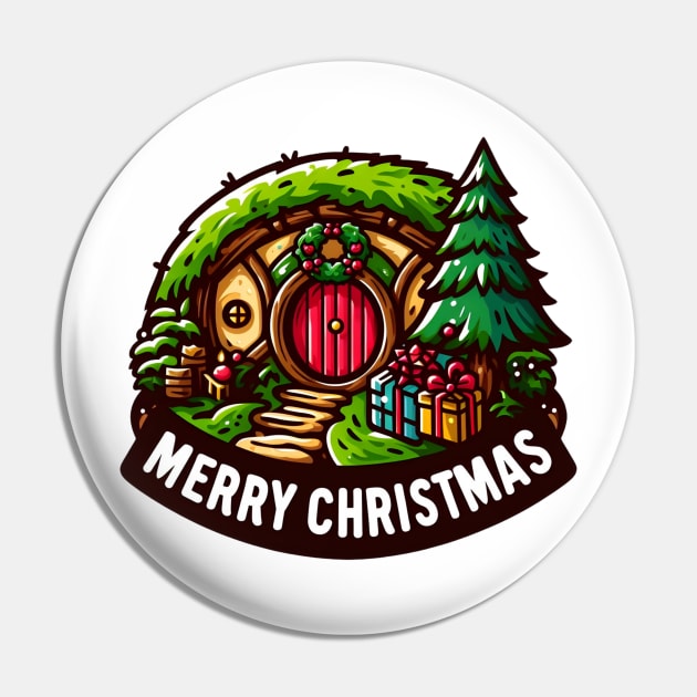 Merry Christmas - Festive Fantasy Door - Christmas Pin by Fenay-Designs